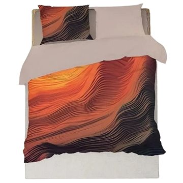 

Brotex Moderní 3D povlečení 140 × 200, 70 × 90, Imagine brown
