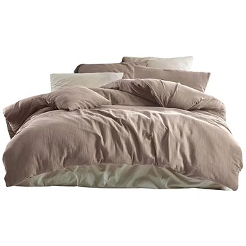 

Brotex Mušelínové prodloužené povlečení 140 × 220, 70 × 90 cm, béžové