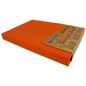 

Brotex Jersey prostěradlo oranžové, 100 × 200 cm
