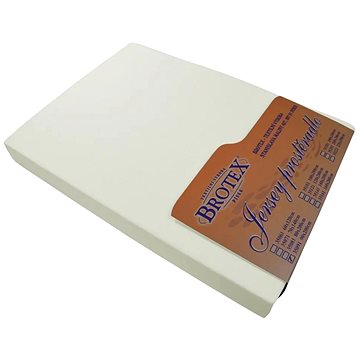 

Brotex Jersey prostěradlo smetanové, 80 × 200 cm