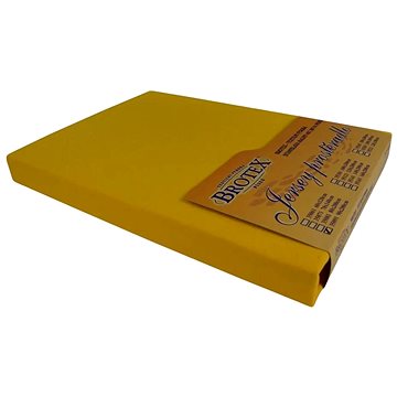 

Brotex Jersey prostěradlo sytě žluté, 90 × 200 cm jednolůžko