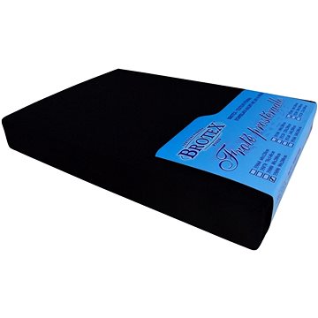 

Brotex Froté prostěradlo černé, 60 × 120 cm dětské