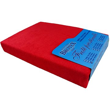 

Brotex Froté prostěradlo červené, 60 × 120 cm dětské