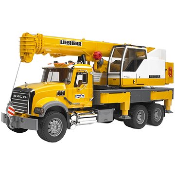 

Bruder Nákladní automobil MACK Granite s jeřábem Liebherr