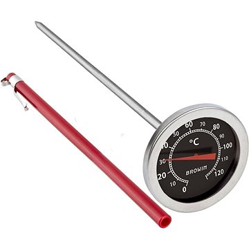 

Browin Teploměr do udírny 0 - 120°C nerezový