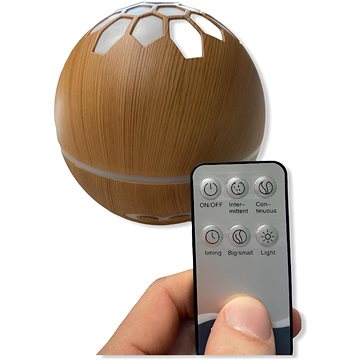

BrainMax Aroma Difuzér Light Wood s osvětlením a dálkovým ovládáním