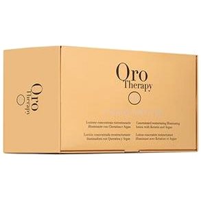 FANOLA Oro Therapy Oro Puro Restructuring Lotion vlasová kúra pro suché a poškozené vlasy 12 x 10 ml - Vlasová kúra