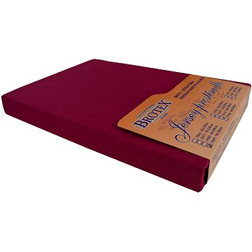 

Brotex Jersey prostěradlo vínové, 90 × 200 cm, jednolůžko