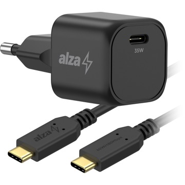 

AlzaPower G320C Fast Charge 35W černá + Core USB-C 2.0 60W 1m černý