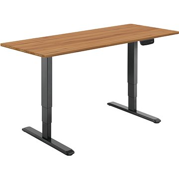 AlzaErgo Table ET1 NewGen černý + deska TTE-03 160x80cm bambusová