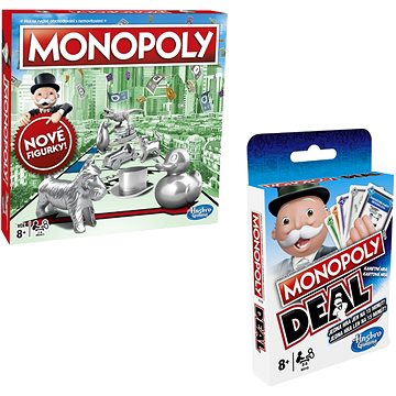 Monopoly nové CZ + Monopoly Deal - Společenská hra