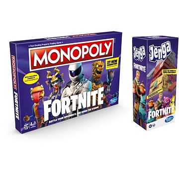 Monopoly Fortnite + Jenga Fortnite - Společenská hra