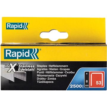 

RAPID Spony 53/8mm, 2500ks, nerez, krabička