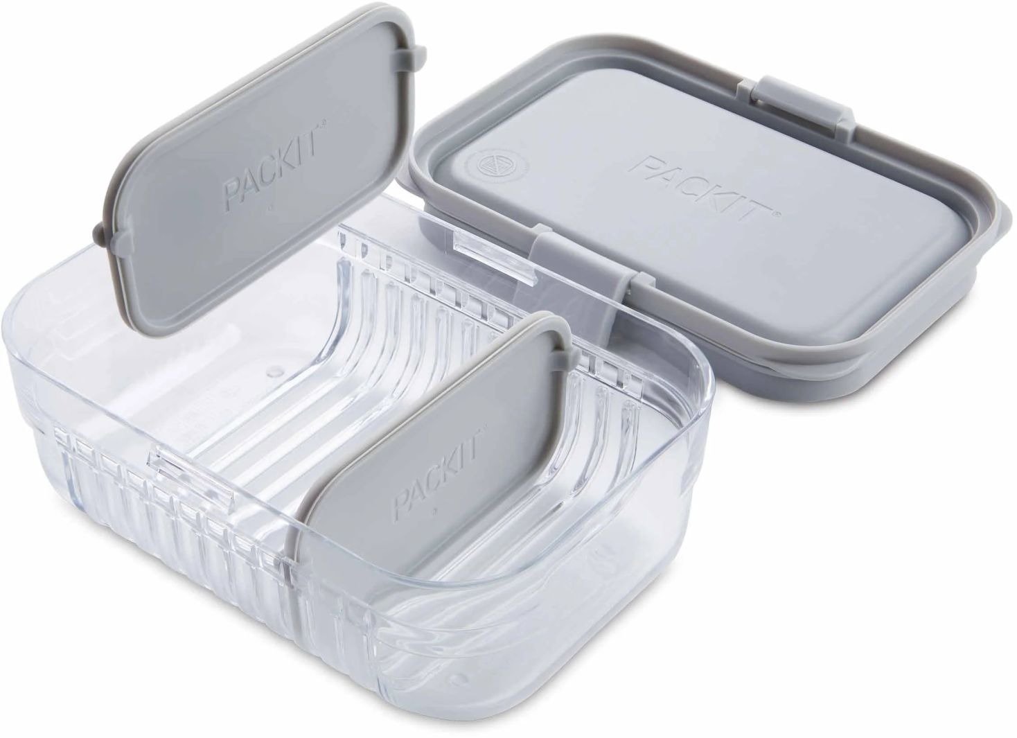 

Packit Mod svačinový bento box, steel grey, 1,1 l
