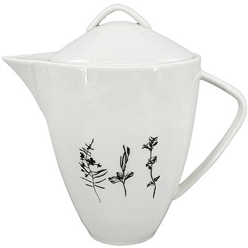 

by inspire Porcelánová konvice Wild 1600 ml, bílá / černá