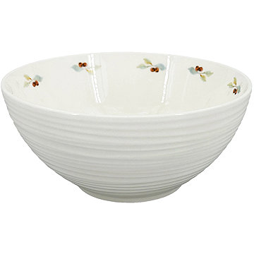

by inspire Porcelánová miska Croft Berries 16 cm, zelená / červená