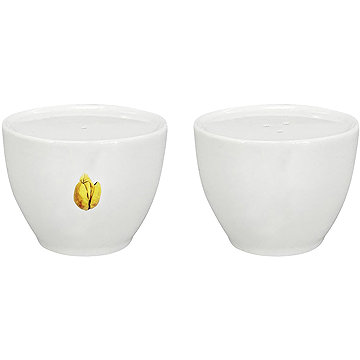

by inspire Porcelánová souprava sůl / pepř Spring, žlutá / černá