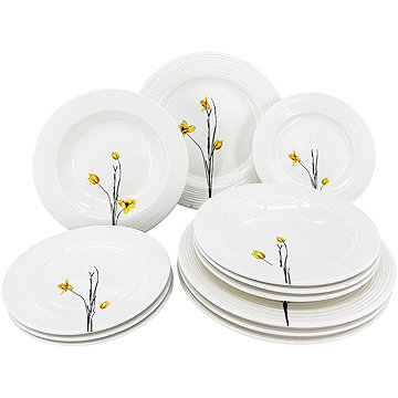 

by inspire Porcelánová jídelní sada talířů Croft Spring - 12 ks