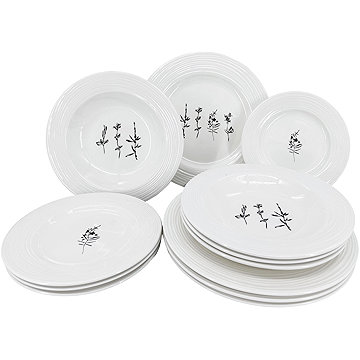 

by inspire Porcelánová jídelní sada talířů Croft Wild - 12 ks