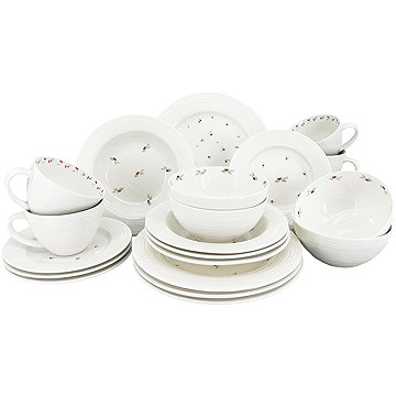 

by inspire Porcelánová souprava Croft Berries - talíře, misky, hrnky - 20 ks