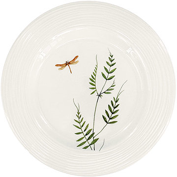 

by inspire Porcelánový mělký talíř Croft Vážka 27,5 cm, zelený / hnědý