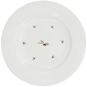 

by inspire Porcelánový dezertní talíř Croft Berries 20,5 cm, zelený / červený