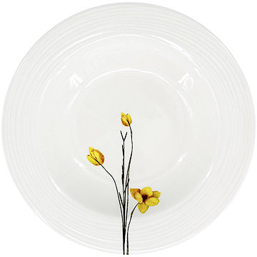 

by inspire Porcelánový polévkový talíř Croft Spring 23 cm, žlutý / černý
