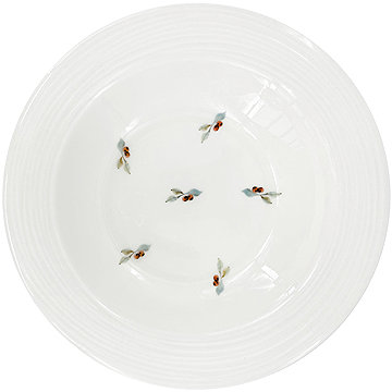 

by inspire Porcelánový polévkový talíř Croft Berries 23 cm, zelený / červený