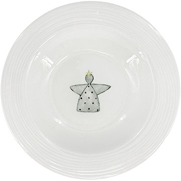 

by inspire Porcelánový polévkový talíř Croft Advent 23 cm, zelený