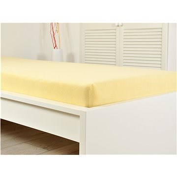 

B.E.S. PETROVICE Prostěradlo Froté PERFECT 180 × 200 cm, žluté