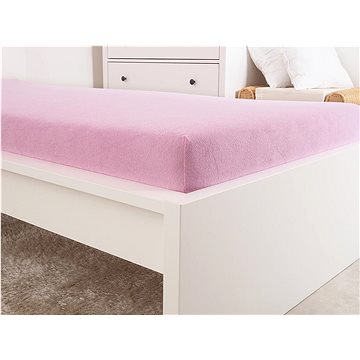 

B.E.S. PETROVICE Prostěradlo Froté PERFECT 180 × 200 cm, růžové