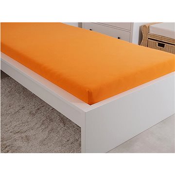 

B.E.S. PETROVICE Prostěradlo Jersey česaná bavlna MAKO 90 × 200 cm, sytě oranžové
