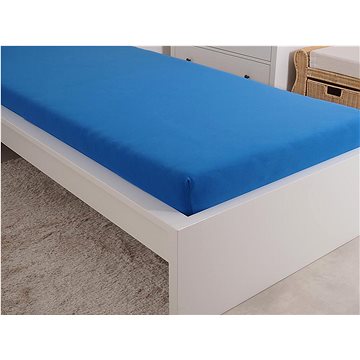 

B.E.S. PETROVICE Prostěradlo Jersey česaná bavlna MAKO 90 × 200 cm, královsky modré