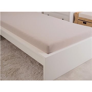 

B.E.S. PETROVICE Prostěradlo Jersey česaná bavlna MAKO 90 × 200 cm, hnědá káva