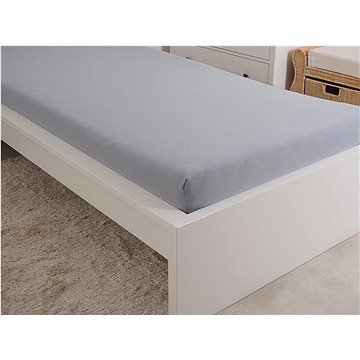 

B.E.S. PETROVICE Prostěradlo Jersey česaná bavlna MAKO 90 × 200 cm, šedé