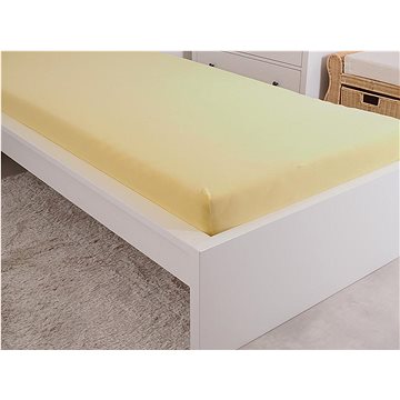 

B.E.S. PETROVICE Prostěradlo Jersey česaná bavlna MAKO 180 × 200 cm, žluté