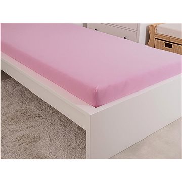 

B.E.S. PETROVICE Prostěradlo Jersey česaná bavlna MAKO 180 × 200 cm, růžové