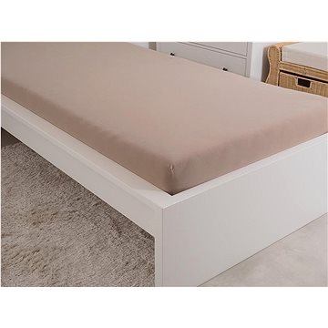 

B.E.S. PETROVICE Prostěradlo Jersey česaná bavlna MAKO 180 × 200 cm, hnědý ořech