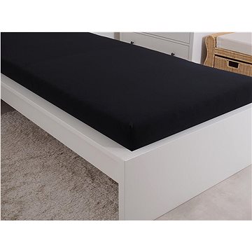 

B.E.S. PETROVICE Prostěradlo Jersey česaná bavlna MAKO 180 × 200 cm, černé