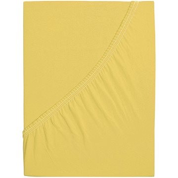 

B.E.S. PETROVICE Prostěradlo Jersey česaná bavlna MAKO 200 × 220 cm, žluté