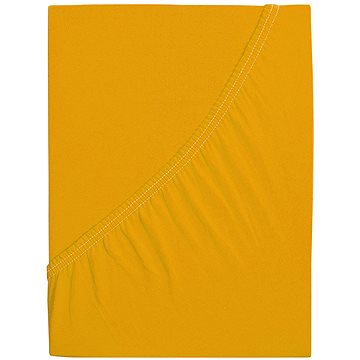 

B.E.S. PETROVICE Prostěradlo Jersey česaná bavlna MAKO 200 × 200 cm, sytě žluté