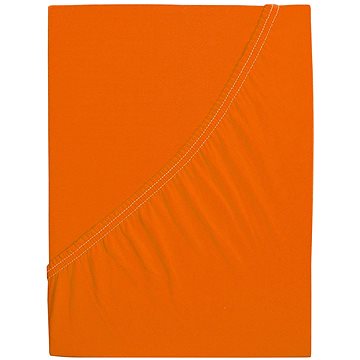 

B.E.S. PETROVICE Prostěradlo Jersey česaná bavlna MAKO 160 × 200 cm, sytě oranžové