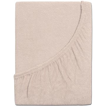 

B.E.S. PETROVICE Prostěradlo Froté PERFECT 200 × 220 cm, hnědá káva