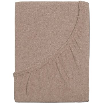 

B.E.S. PETROVICE Prostěradlo Froté PERFECT 200 × 220 cm, hnědý ořech