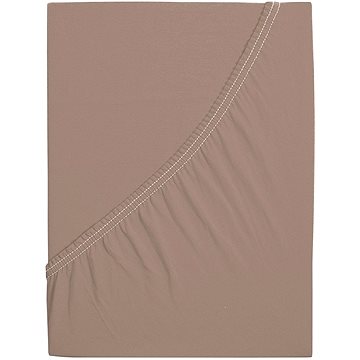 

B.E.S. PETROVICE Protěradlo Jersey s elastanem LYCRA 120 × 200 cm, hnědý ořech