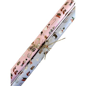 Be Nice EKO balicí papír Anglická pohádka sada 10 ks, růžový a modrý