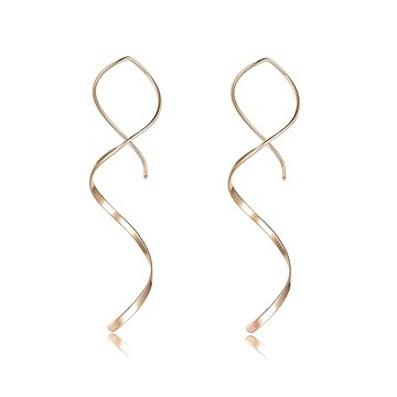 

STYLE4 Náušnice - spirálová nit Buckle, ocel, rose gold