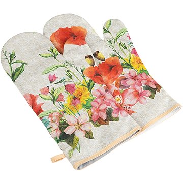 

BELLATEX Ema Grilovací rukavice 20 × 36 cm letní kvítí 2 ks