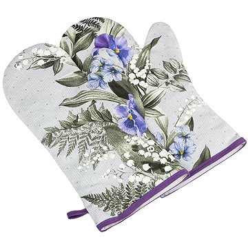 

BELLATEX Gita Grilovací rukavice 20 × 36 cm macešky 2 ks