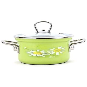 

Belis Smaltovaný rendlík se skl. poklicí Daisy 16cm, 1,4l